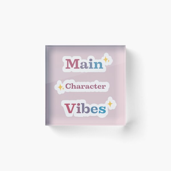 Item preview, Main Character Vibes – Pastel Aesthetic Typography Design designed and sold by Nanobloom.