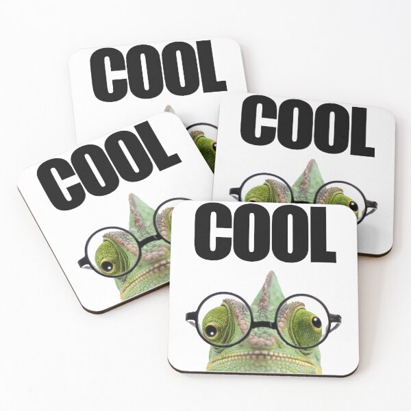 Item preview, Funny Chameleon with Glasses COOL Relaxed Character Illustration designed and sold by PLisasPets.