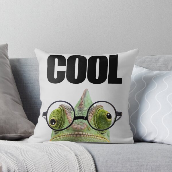 Item preview, Funny Chameleon with Glasses COOL Relaxed Character Illustration designed and sold by PLisasPets.