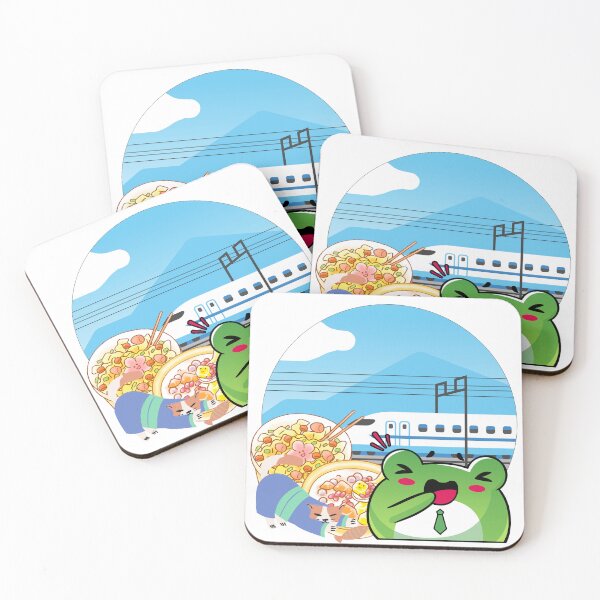 Item preview, Shinkansen Trip: Salaryman Frog and Japanese Meals designed and sold by Kanniax.