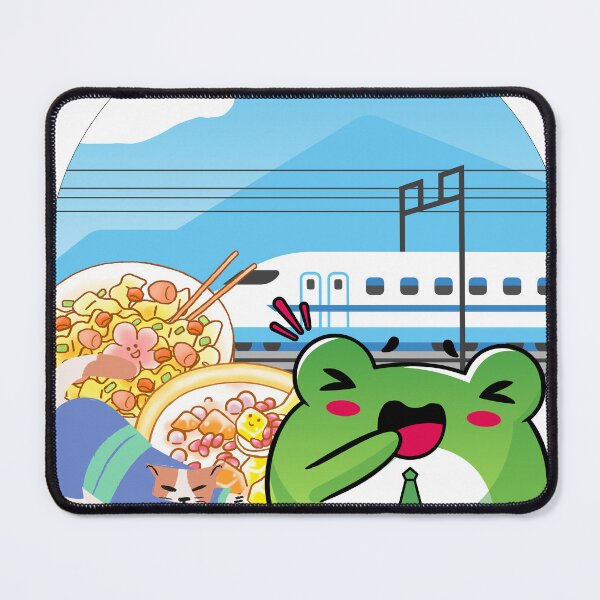 Item preview, Shinkansen Trip: Salaryman Frog and Japanese Meals designed and sold by Kanniax.