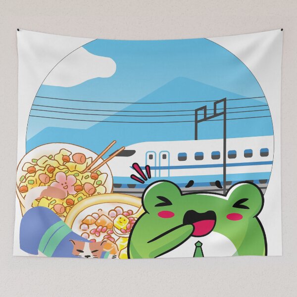 Item preview, Shinkansen Trip: Salaryman Frog and Japanese Meals designed and sold by Kanniax.