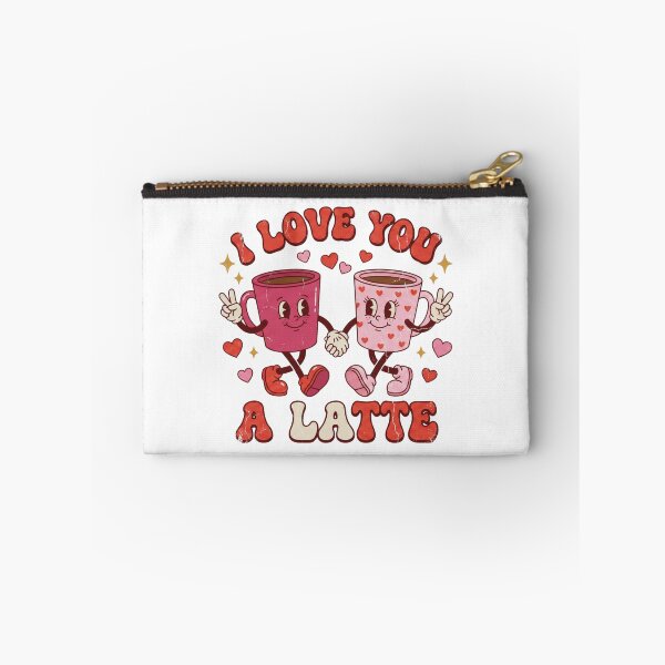 Item preview, I Love You A Latte Retro Valentine Shirt designed and sold by DizzyShirts1.