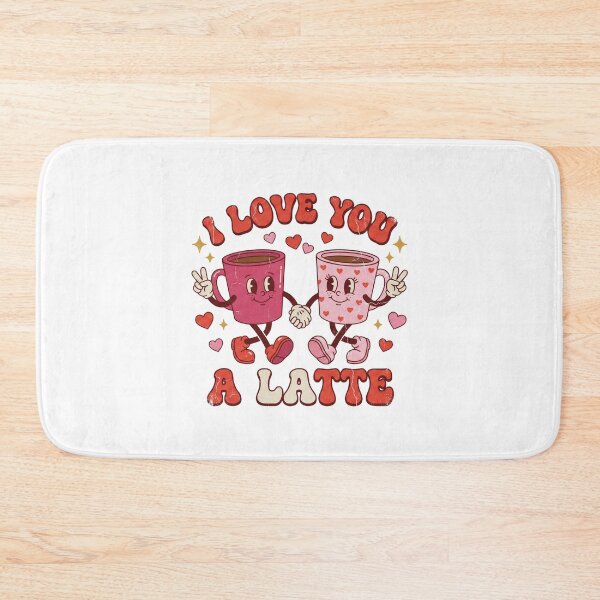 Item preview, I Love You A Latte Retro Valentine Shirt designed and sold by DizzyShirts1.