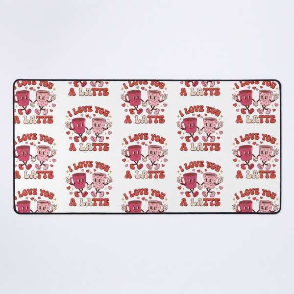 Item preview, I Love You A Latte Retro Valentine Shirt designed and sold by DizzyShirts1.