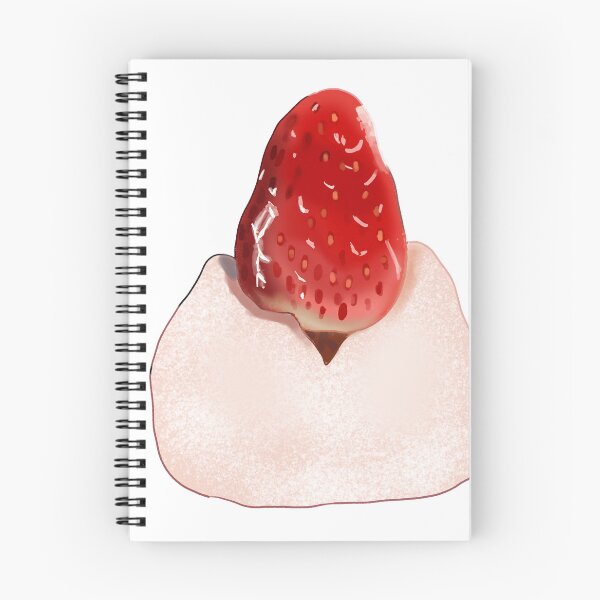 Item preview, Strawberry Daifuku Mochi - Japanese Dessert Food Illustration designed and sold by natmi.art.