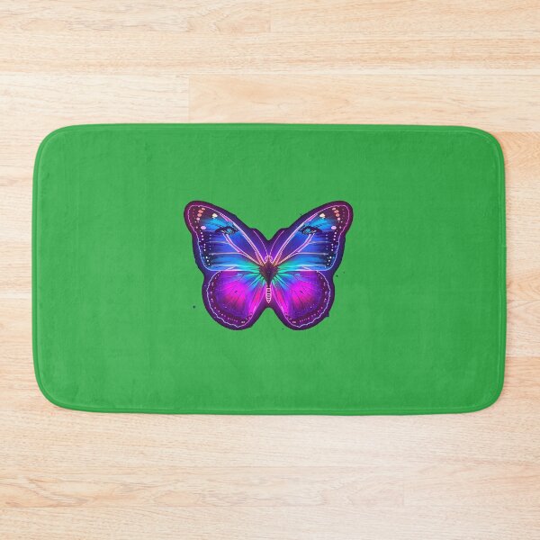 Item preview, Neon Fantasy Butterfly – Glowing Rainbow Aesthetic Art designed and sold by Dutta Creation .
