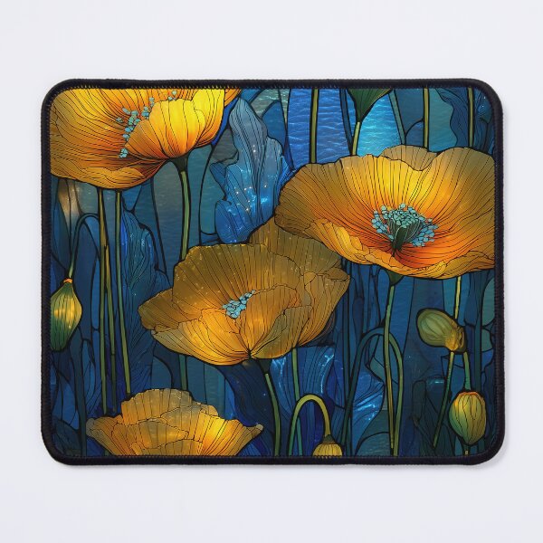 Item preview, Golden Poppies Beneath Azure Skies designed and sold by Venon28.