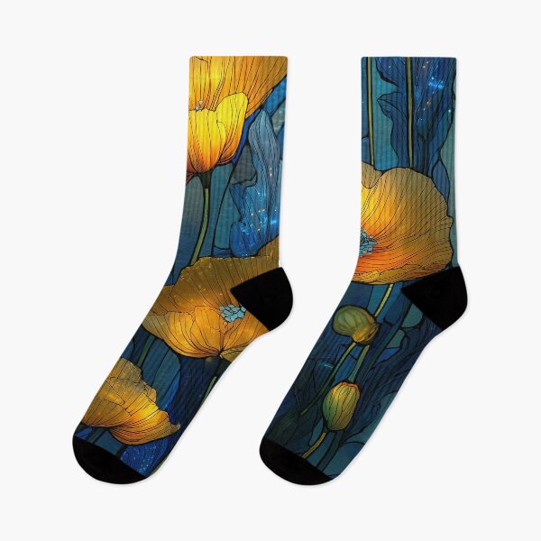 Item preview, Golden Poppies Beneath Azure Skies designed and sold by Venon28.