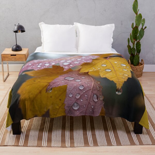 Item preview, Fall Maple Leaves in the Rain designed and sold by Tridentulus.