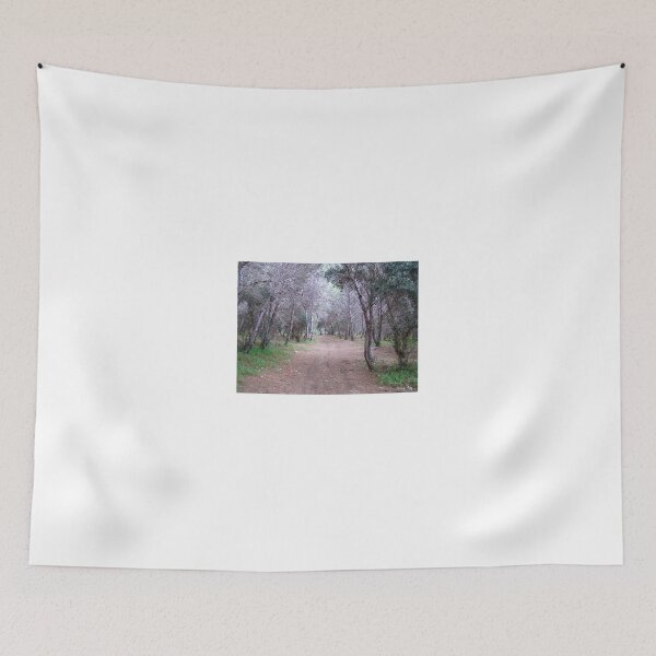 Item preview, Sunlit Forest Path Through Pine Trees and Quiet Woodland Trail With Lush Green Undergrowth designed and sold by Nmallia.