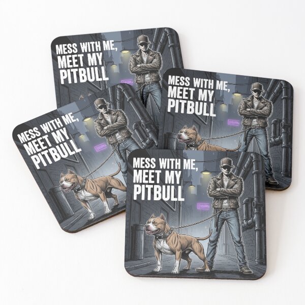 Item preview, Mess With Me Meet My Pitbull designed and sold by PetJoyPrintsCO.