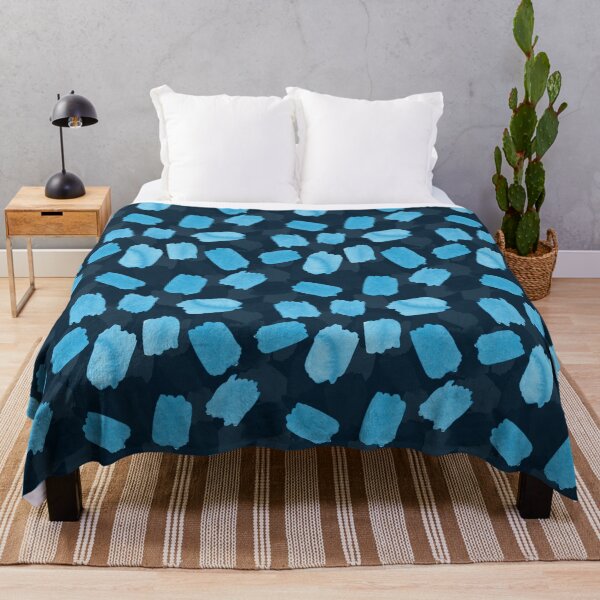 Item preview, Abstract Blue Watercolour Shapes - Modern Statement Print designed and sold by CMF Designs.