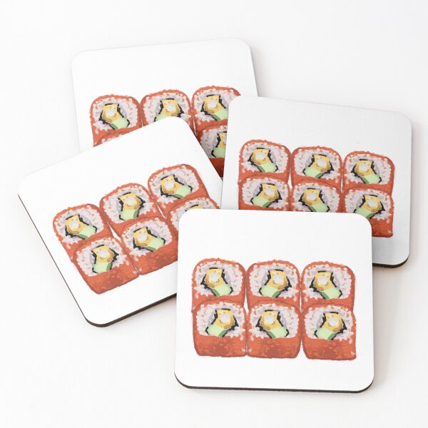 Item preview, California Roll Sushi Art - Japanese Food Illustration designed and sold by natmi.art.