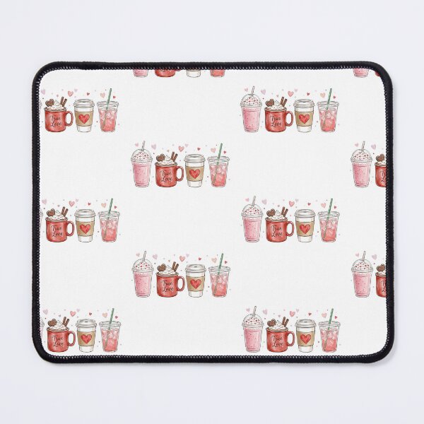 Item preview, Aesthetic Watercolor Valentine Coffee Drinks designed and sold by DizzyShirts1.