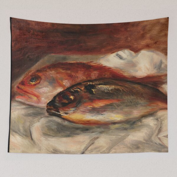 Item preview, Dorade Et Rascasse by Pierre-Auguste Renoir: Warm Impressionist Kitchen Art designed and sold by artofuniverse.