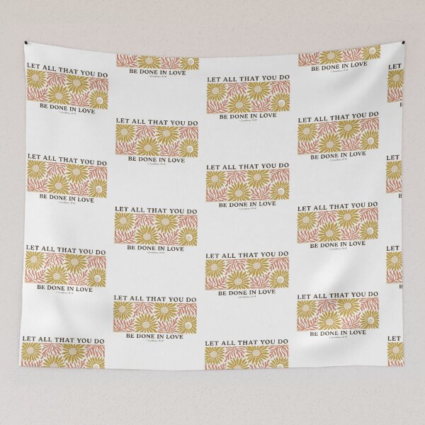 Item preview, Let All That You Do Retro Floral designed and sold by DizzyShirts1.