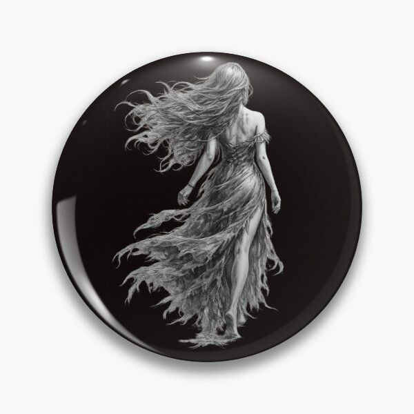 Item preview, Wind in Her Hair – Elegant Graphite Woman Sketch designed and sold by Tadeusz1.