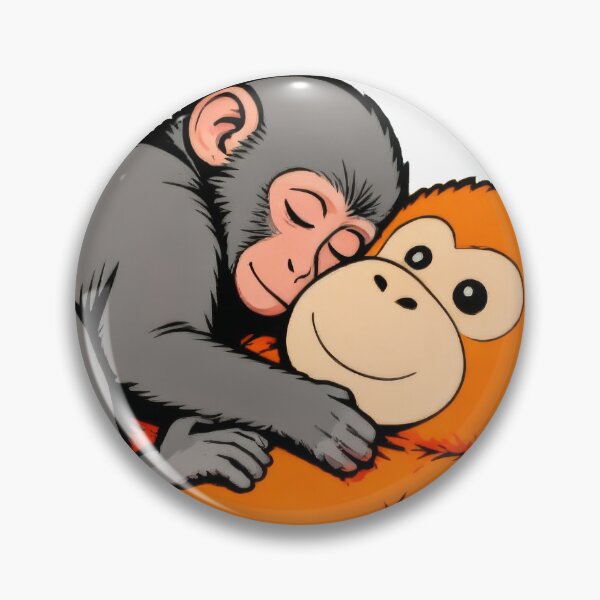 Item preview, Punch the Monkey - Love - Sticker & Decal designed and sold by Doodle Dog Store.