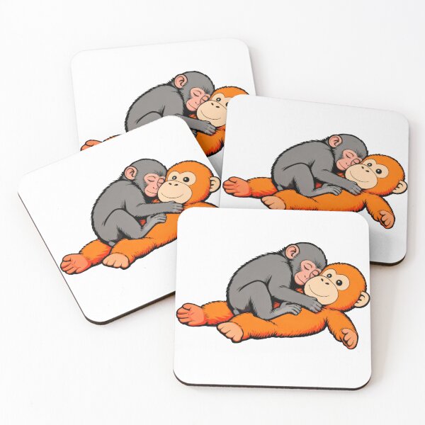 Item preview, Punch the Monkey - Love - Sticker & Decal designed and sold by Doodle Dog Store.