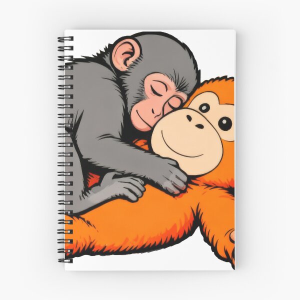 Item preview, Punch the Monkey - Love - Sticker & Decal designed and sold by Doodle Dog Store.