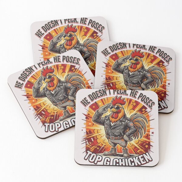 Item preview, Top G Chicken - He Doesn't Peck He Poses: A Bold Artist’s Original designed and sold by FormalDehyena.