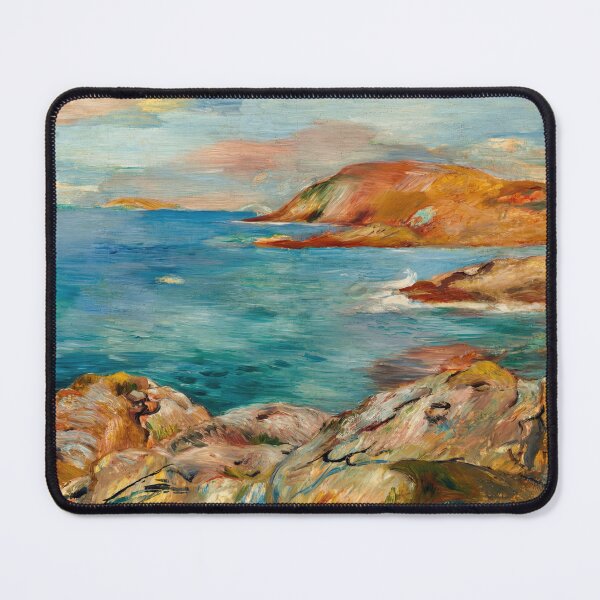 Item preview, Ef Bb Bfpaysage De Bord De Mer by Pierre-Auguste Renoir: Coastal Impressionist Poster designed and sold by artofuniverse.