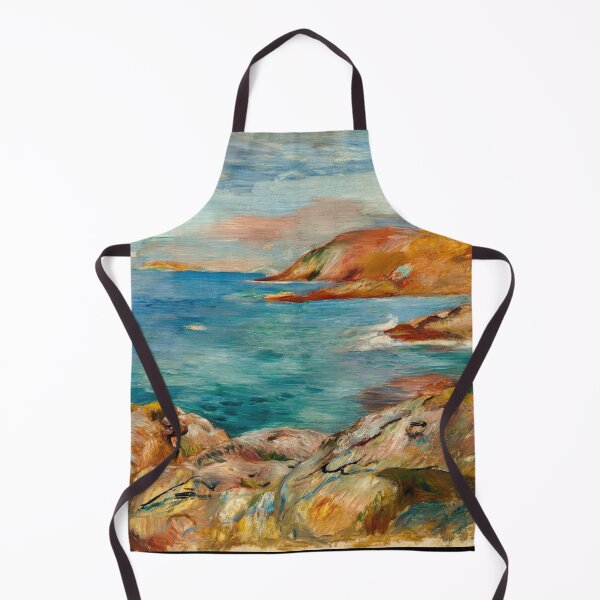 Item preview, Ef Bb Bfpaysage De Bord De Mer by Pierre-Auguste Renoir: Coastal Impressionist Poster designed and sold by artofuniverse.