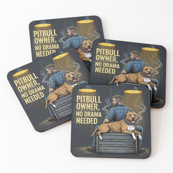 Item preview, Pitbull Owner No Drama Needed designed and sold by PetJoyPrintsCO.
