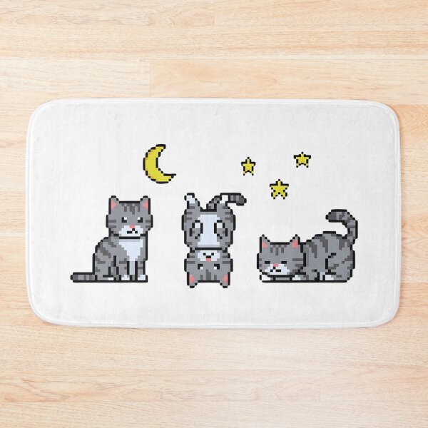 Item preview, Cozy Gamer Pixel Art Cat Night designed and sold by DizzyShirts1.