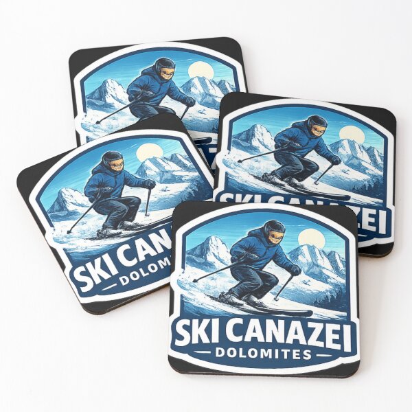 Item preview, Ski Canazei Dolomites Sticker – Alpine Skiing Italy Winter Mountain Travel Decal designed and sold by OneMoments.