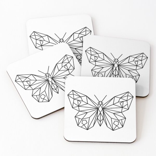 Item preview, Geometric Butterfly Line Art – Minimalist Polygon Butterfly Design T-Shirt designed and sold by NikieesCreation.
