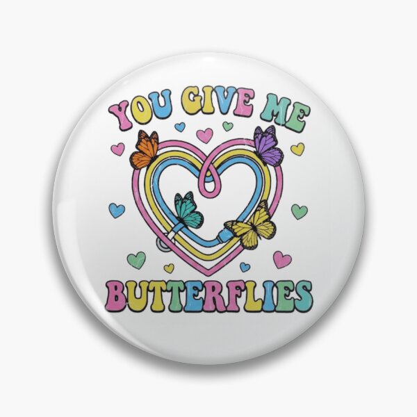 Item preview, Retro You Give Me Butterflies Phlebotomy designed and sold by DizzyShirts1.