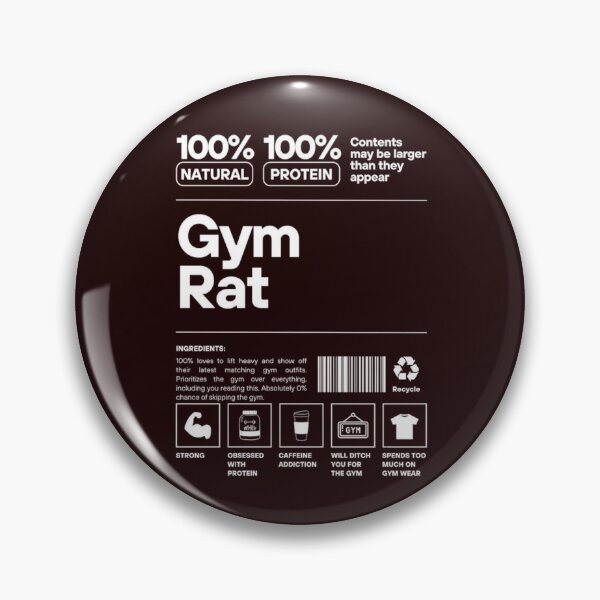 Item preview, Gym Rat: 100% Protein Mode designed and sold by Retro Shinobi.