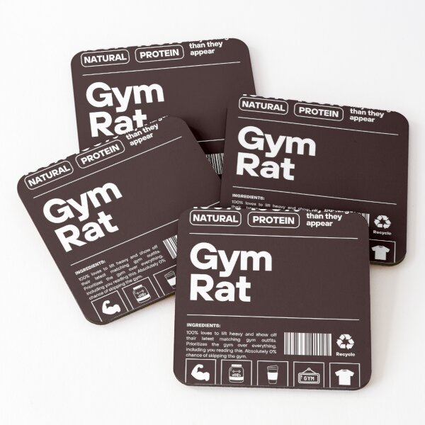 Item preview, Gym Rat: 100% Protein Mode designed and sold by Retro Shinobi.