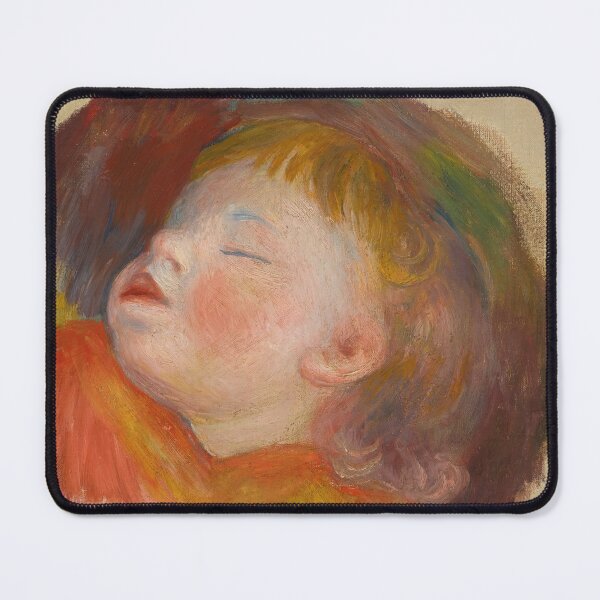 Item preview, Enfant Endormi by Pierre-Auguste Renoir: Impressionist Child Portrait Poster designed and sold by artofuniverse.