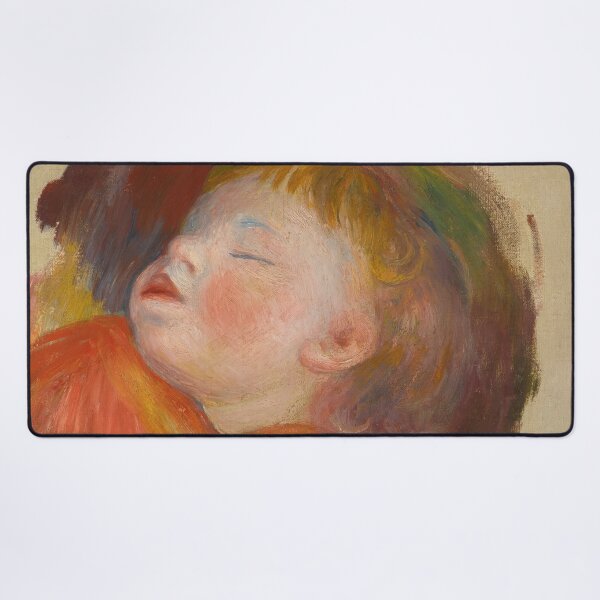 Item preview, Enfant Endormi by Pierre-Auguste Renoir: Impressionist Child Portrait Poster designed and sold by artofuniverse.