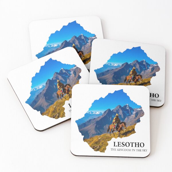 Item preview, Lesotho Map Art - The Kingdom in the Sky & Basotho Culture Design designed and sold by AbulailArt.