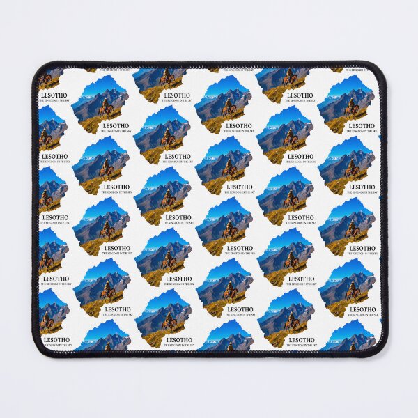 Item preview, Lesotho Map Art - The Kingdom in the Sky & Basotho Culture Design designed and sold by AbulailArt.