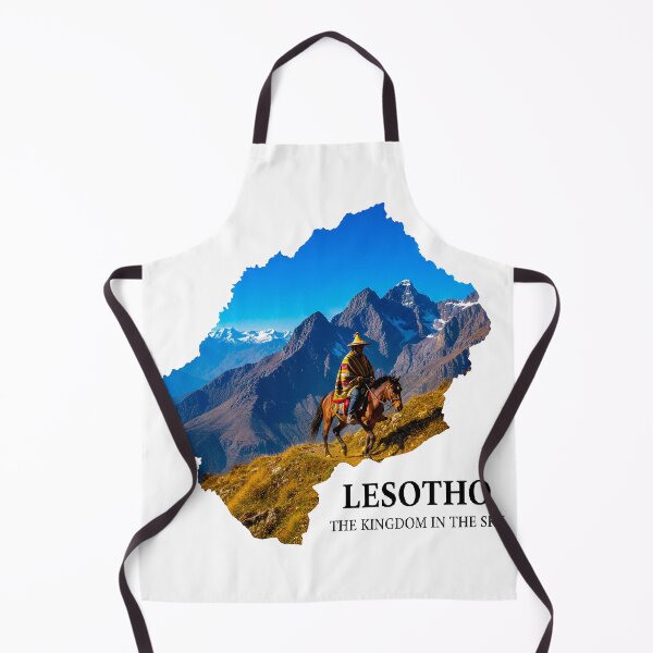 Item preview, Lesotho Map Art - The Kingdom in the Sky & Basotho Culture Design designed and sold by AbulailArt.