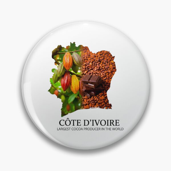 Item preview, Côte d'Ivoire Map Art - World's Largest Cocoa Producer & Chocolate Heritage designed and sold by AbulailArt.