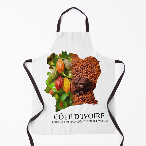 Item preview, Côte d'Ivoire Map Art - World's Largest Cocoa Producer & Chocolate Heritage designed and sold by AbulailArt.
