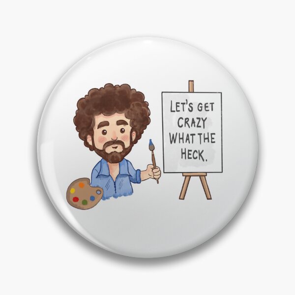 Artikelvorschau, Lasst uns verrückt werden, Bob Ross! entworfen und verkauft von PaigePolyArt.