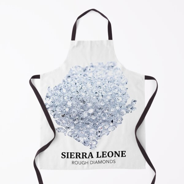 Item preview, Sierra Leone Map Art - Natural Wealth & Rough Diamonds Heritage Design designed and sold by AbulailArt.