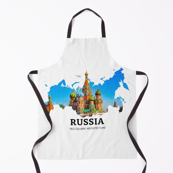 Item preview, Russia Map Art - Iconic Red Square Architecture & St. Basil's Cathedral designed and sold by AbulailArt.