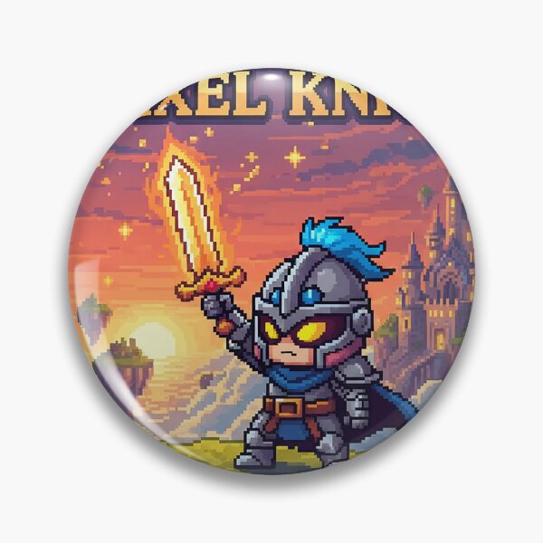 Item preview, Pico the Pixel Knight – Legendary 8-Bit RPG Hero designed and sold by roninlabstudio.
