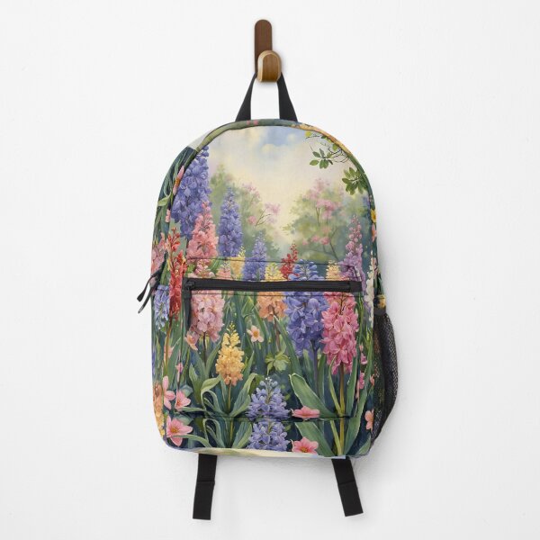 Item preview, Hyacinth Spring Garden Oil Painting | Colorful Botanical Flower Art designed and sold by Debbie Schulte.