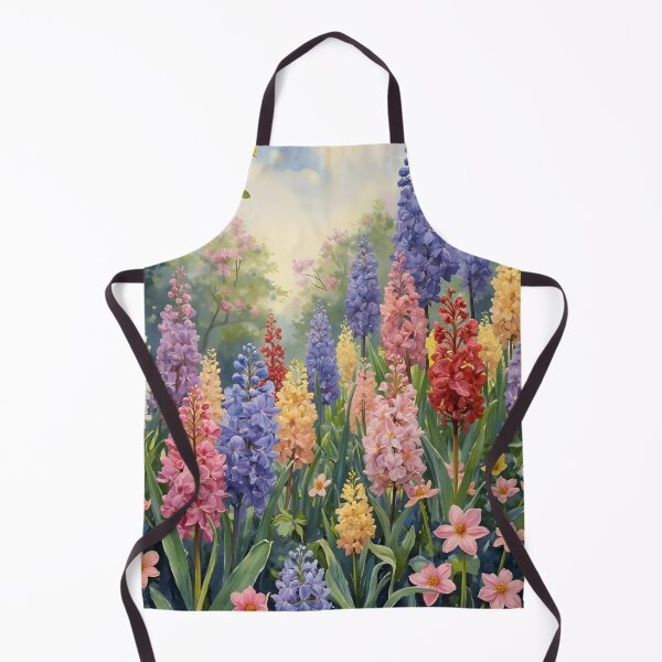 Item preview, Hyacinth Spring Garden Oil Painting | Colorful Botanical Flower Art designed and sold by Debbie Schulte.