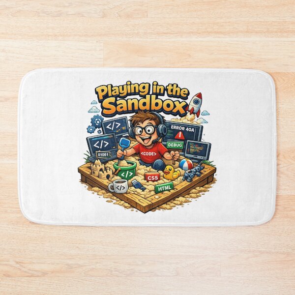 Item preview, Playing in the Sandbox Unisex Graphic Tee - Fun Coding Design, Soft & Trendy T-Shirt designed and sold by MoolokaiApperal.