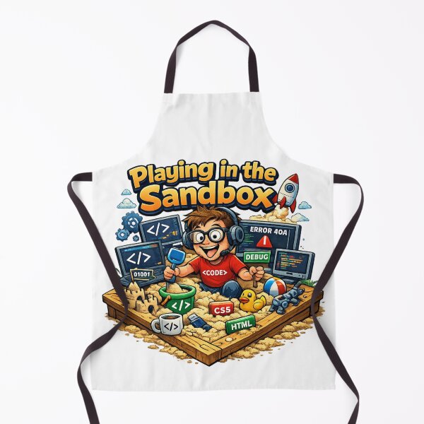 Item preview, Playing in the Sandbox Unisex Graphic Tee - Fun Coding Design, Soft & Trendy T-Shirt designed and sold by MoolokaiApperal.